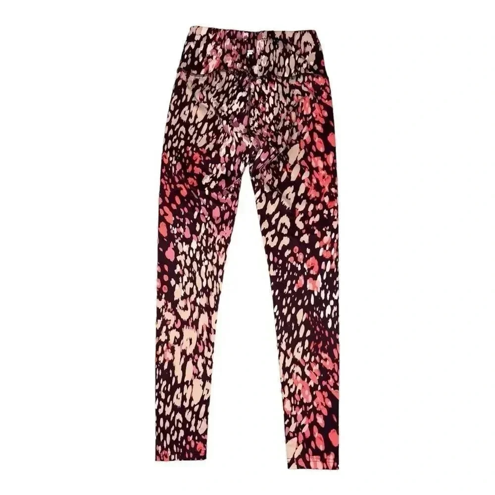 NEW FILA Women’s Small Animal Print Multicolor High Rise Legging NWT